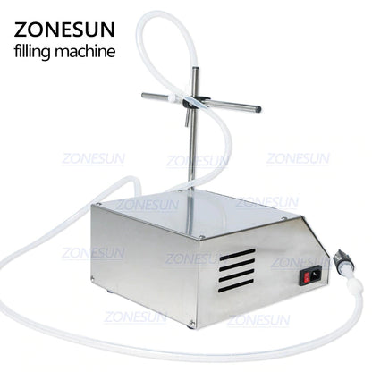 ZONESUN Single Nozzle Peristaltic Pump Liquid Filling Machine