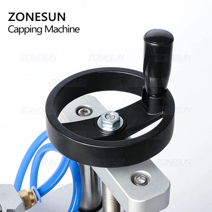 ZONESUN 13/15/20mm Pneumatic Penicillin Vial Bottle Plastic And Aiuminium Capping Machine