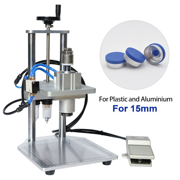 ZONESUN 13/15/20mm Pneumatic Penicillin Bottle Aluminum Plastic Vial Capping Machine