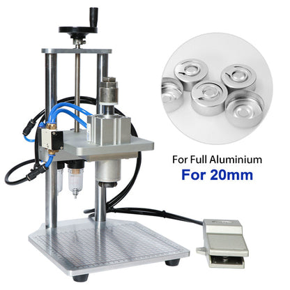 ZONESUN 13/15/20mm Pneumatic Penicillin Bottle Aluminum Plastic Vial Capping Machine