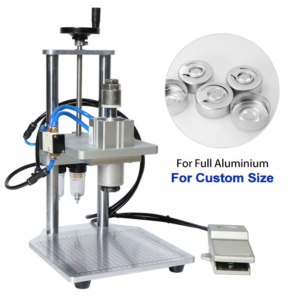 ZONESUN 13/15/20mm Pneumatic Penicillin Bottle Aluminum Plastic Vial Capping Machine