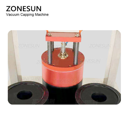 ZONESUN Custom Size 4 Heads Semi-automatic Vacuum Capping Machine