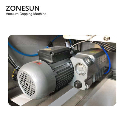 ZONESUN Custom Size 4 Heads Semi-automatic Vacuum Capping Machine