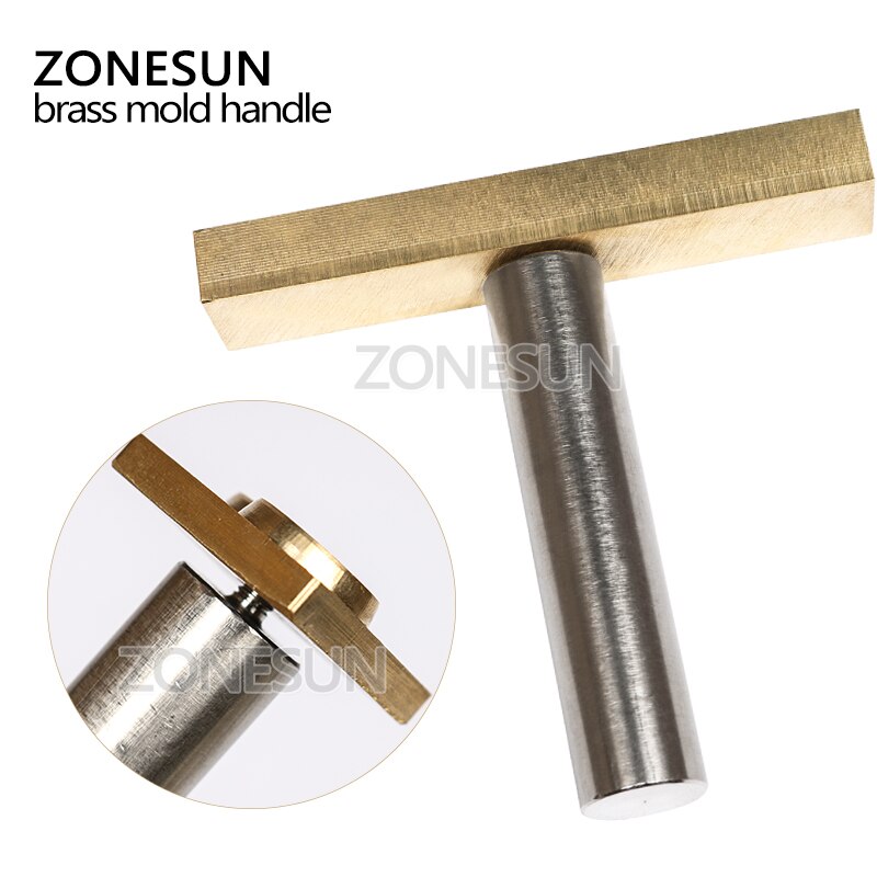 ZONESUN Stainless Steel Hammering Handle for Leather Emboss