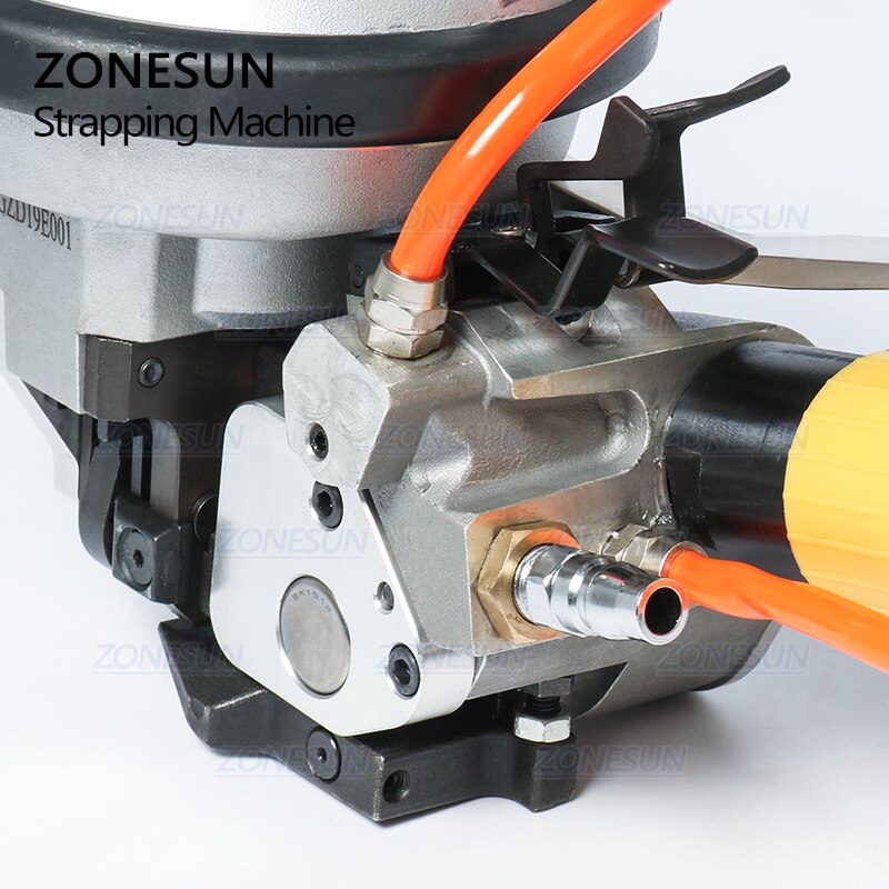 ZONESUN 16-19mm Pneumatic Steel Strap Strapping Machine