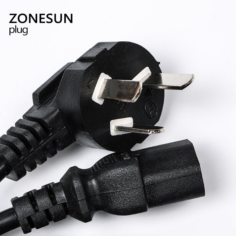 ZONESUN Universal EU GER AU CHN adaptador de enchufe europeo Alemania Australia enchufe de alimentación chino para máquina de llenado eléctrico