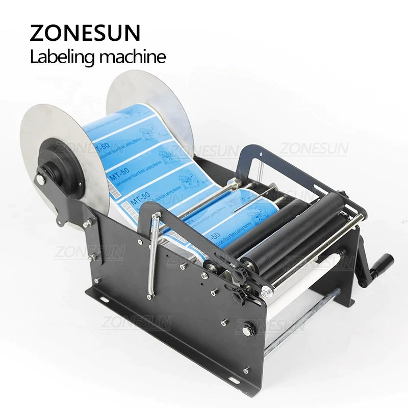 ZONESUN ZS-50W Manual Round Bottle Labeling Machine