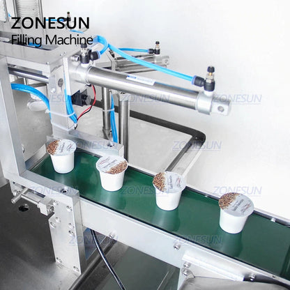 ZONESUN ZS-GF900C Automatic Pneumatic Powder Filling Cup Sealing Machine