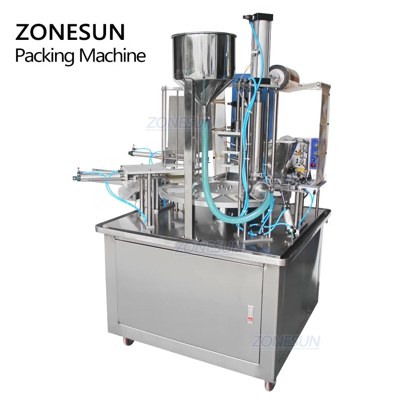 ZONESUN ZS-GF900I Automatic Liquid Filling Cup Sealing Machine