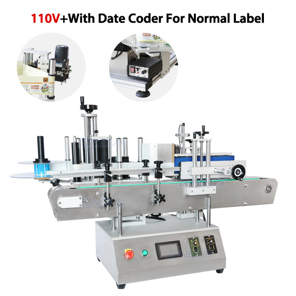 ZONESUN ZS-TB150A High Speed Single Side Round Bottle Labeling Machine For Normal Transparent Label