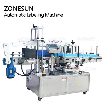 ZONESUN ZS-TB300 Automatic Double Size Round Square Bottle Labeling Machine