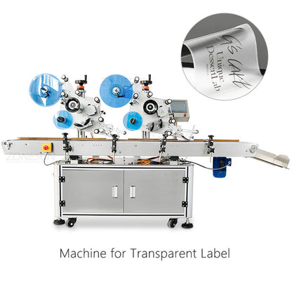 ZONESUN ZS-TB831B Automatic High Precision Flat Labeling Machine  For Normal Transparent Label