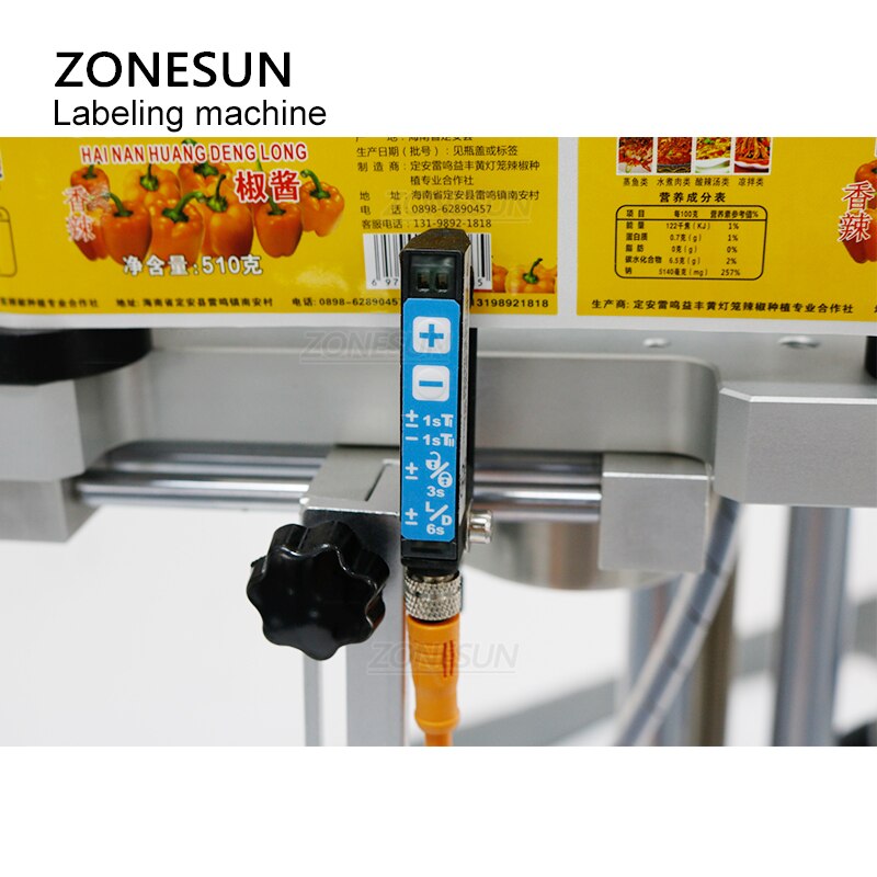 ZONESUN ZS-TB852 Round Surface Square Side Labeling Machine With Date Corder