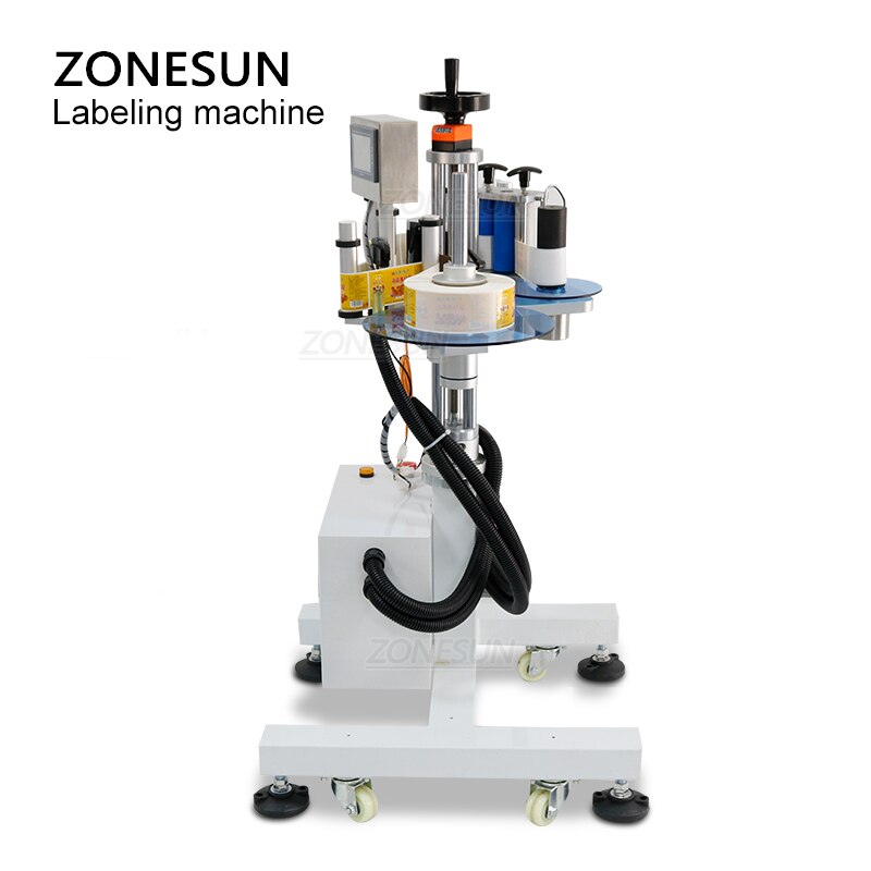 ZONESUN ZS-TB852 Round Surface Square Side Labeling Machine With Date Corder