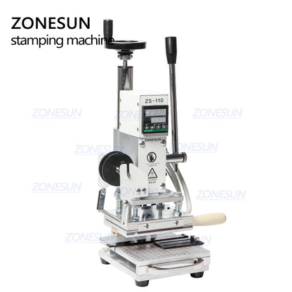 ZONESUN ZS-110 10x13cm Slidable Workbench Hot Stamping Machine