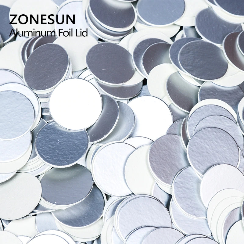 ZONESUN para sellado por inducción tapa de papel de aluminio de tamaño personalizado