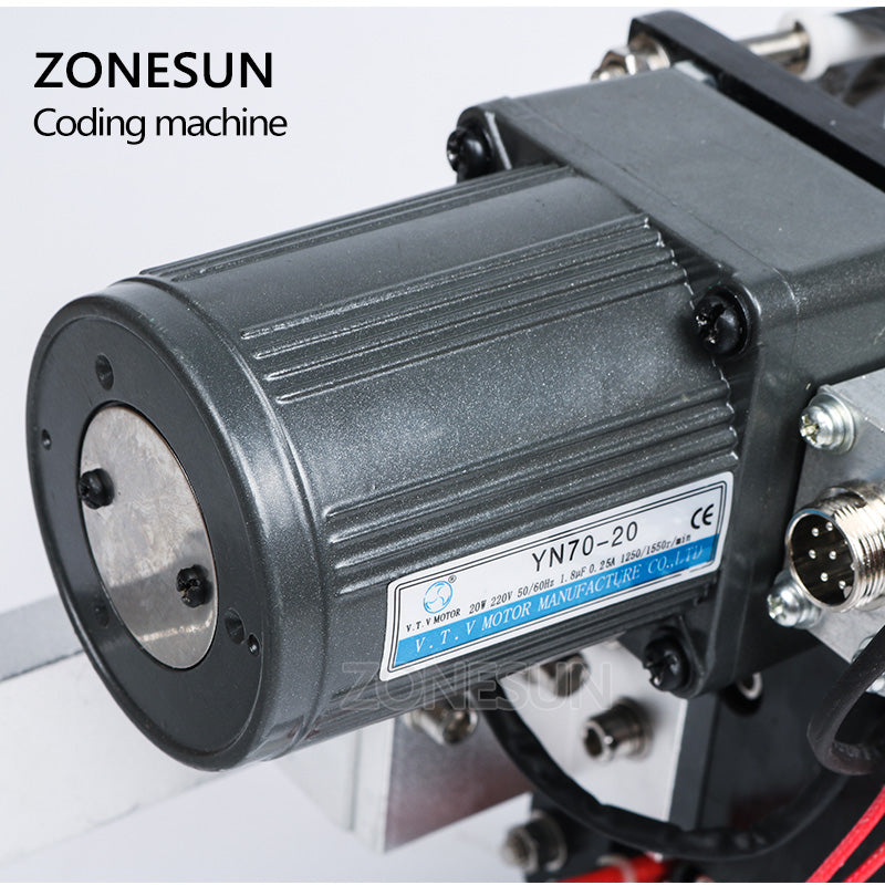 ZONESUN Expiry Date Ribbon Coding Label Printer Hot Ribbon Coder For LT-50 Labeling Machine