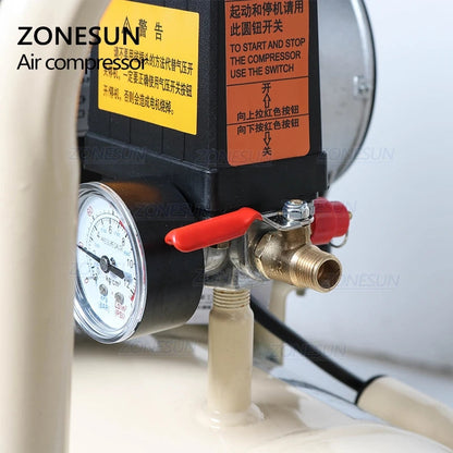 ZONESUN Powerful Pure Copper Piston Type Mute Oil-Free Air Compressor