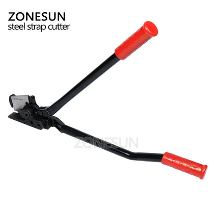 ZONESUN Manual Strap Tool Short Handle Stainless Steel Band Cutter