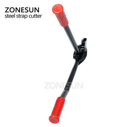 ZONESUN Manual Strap Tool Short Handle Stainless Steel Band Cutter